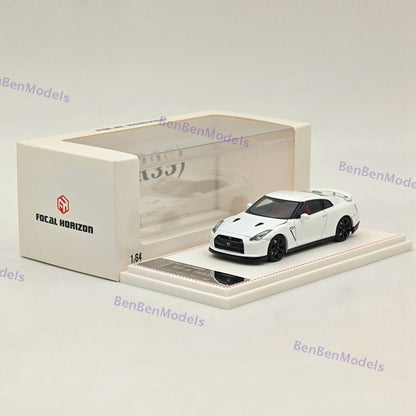 1/64 FH Skyline GTR R35 Racing Sports White Diecast Model Car Limited