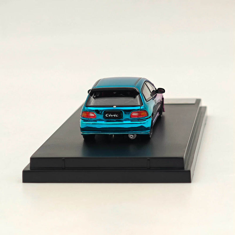 1/64 STREET WEAPON Honda Civic EG6 Purple Diecast Models Car Toy Limited 500