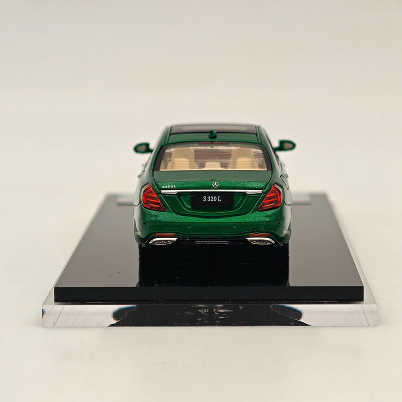 GLORY MODEL 1/64 Mercedes-Benz S320L W222 Sedan Sports Green Diecast Metal Car