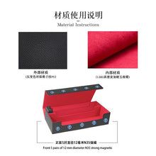 Multi Functional PU Magnetic Card Storage Box Large Holder For 500+ TCG Cards With Dice Compartment & Playmat Pocket