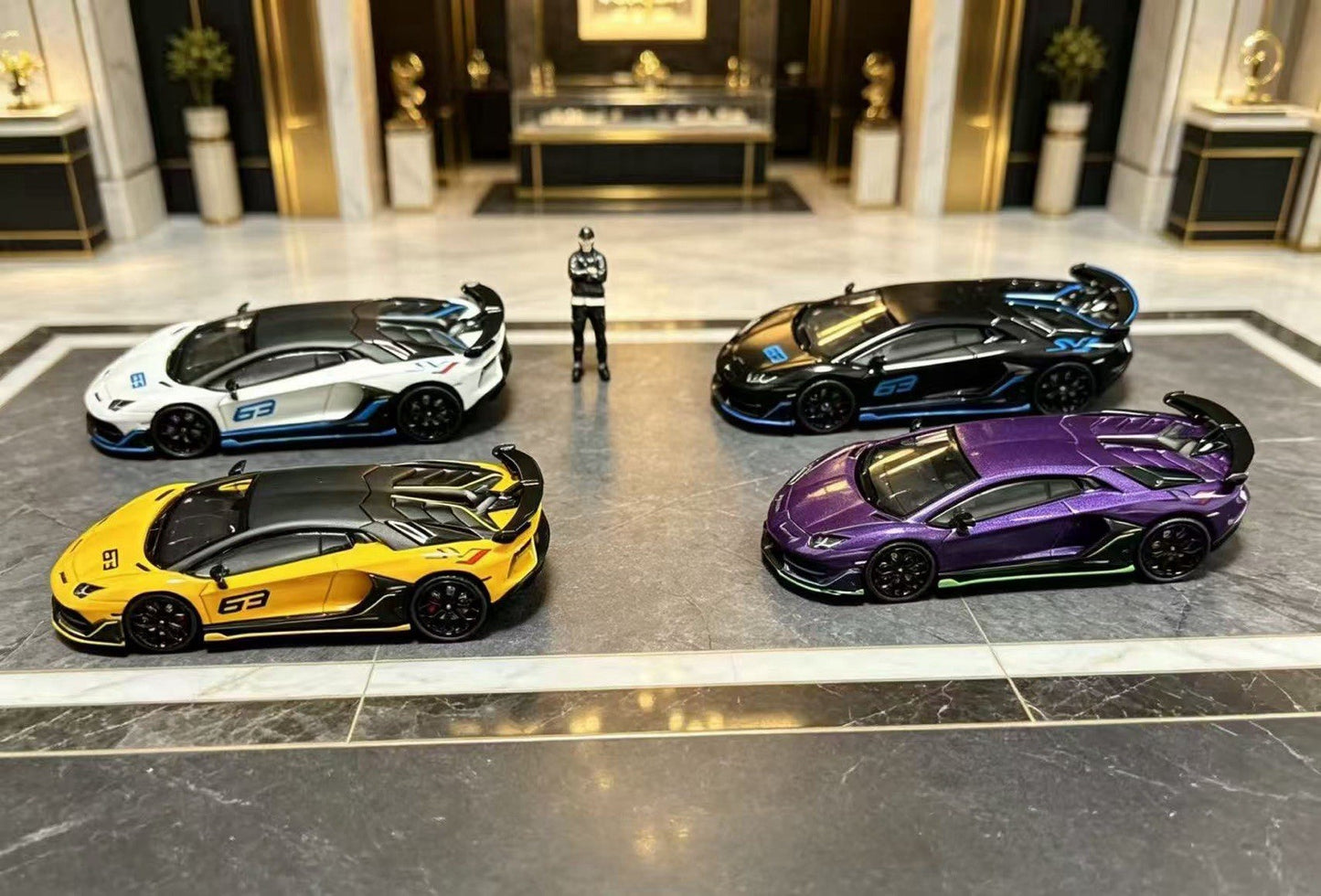 E Model 1/64 for Aventador SVJ Limited Alloy Car Model with Serial Code | Collectible Gift