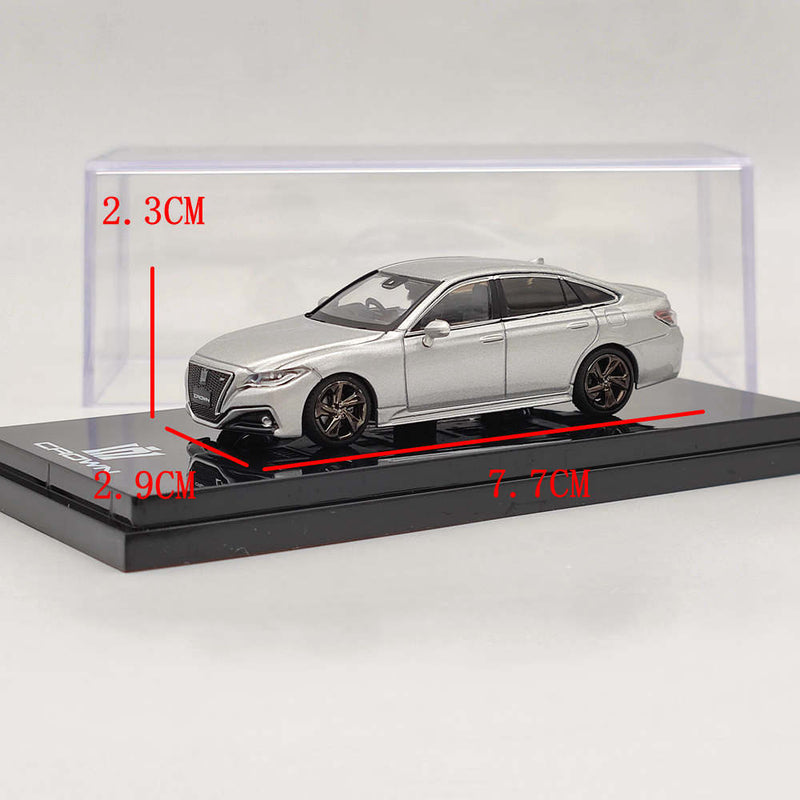 1/64 Hobby Japan Toyota CROWN 2.0 RS Limited Silver HJ642009GS Diecast Model Toys Car Gift
