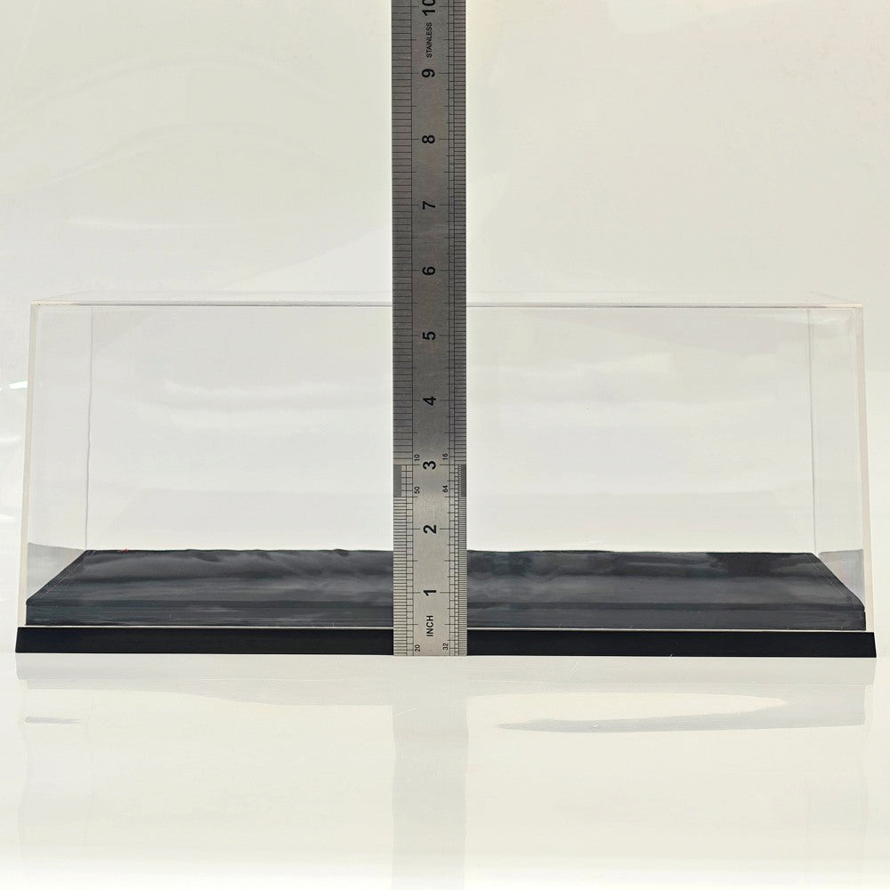 1:18 Dustproof Acrylic Display Case Flocked Base For Diecast Car Collectibles Storage