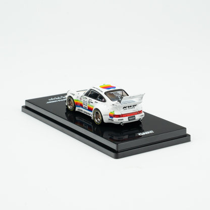 INNO 1:64 RWB 930 #89 White Apple Livery Wide-body Modification Alloy Model Car