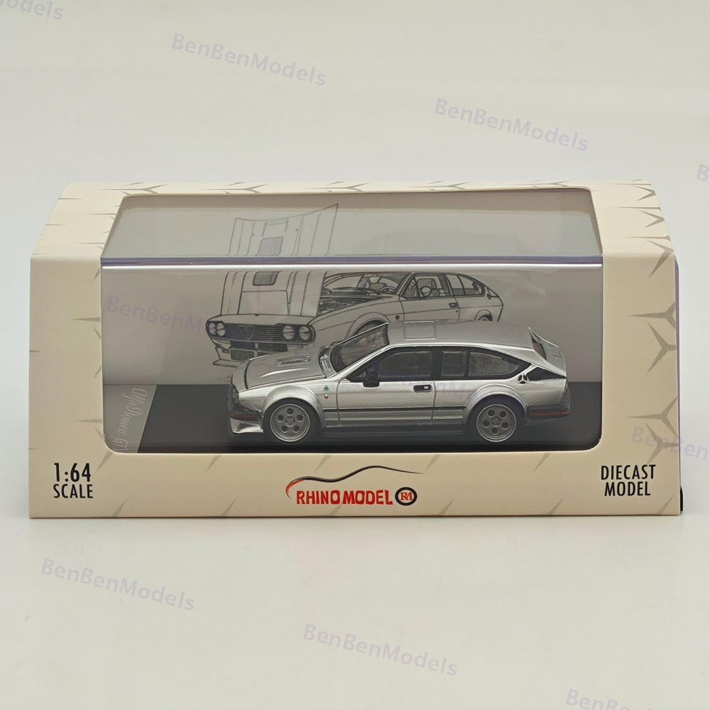 RM 1/64 Alfa Romeo GTV6 Gold/Silver Diecast Toys Car Models Collection Gifts