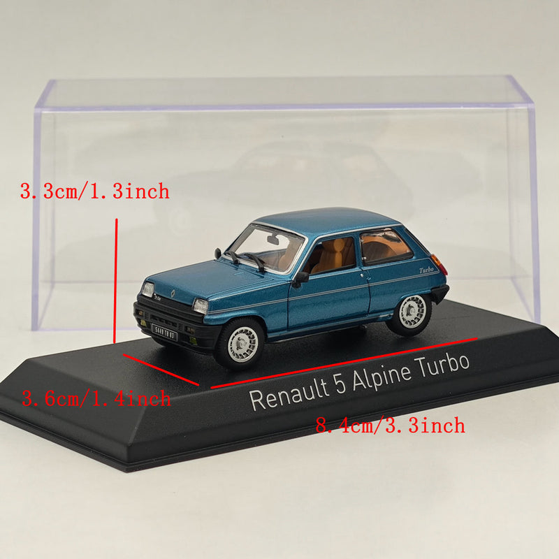 1/43 Norev Renault 5 Alpine Turbo 1983 Diecast Model Cars Collection Blue