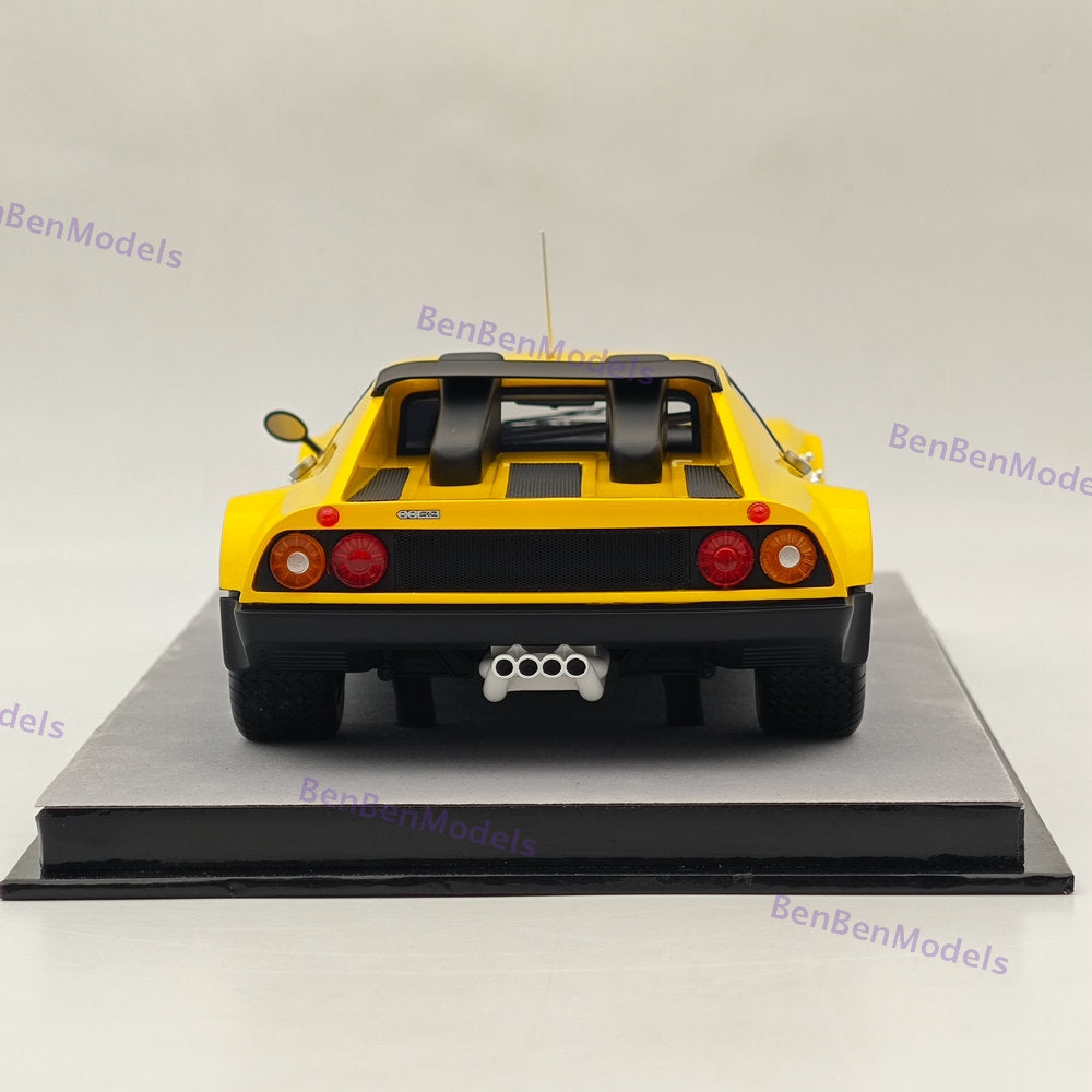 1/18 Tecnomodel Ferrari 512BB Clienti Corsa Press 1978 Yellow Resin Model Car