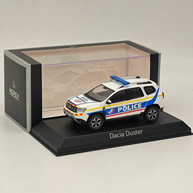 1/43 Norev Dacia Duster 2021 Police Nationale Guadeloupe Diecast Model Car White