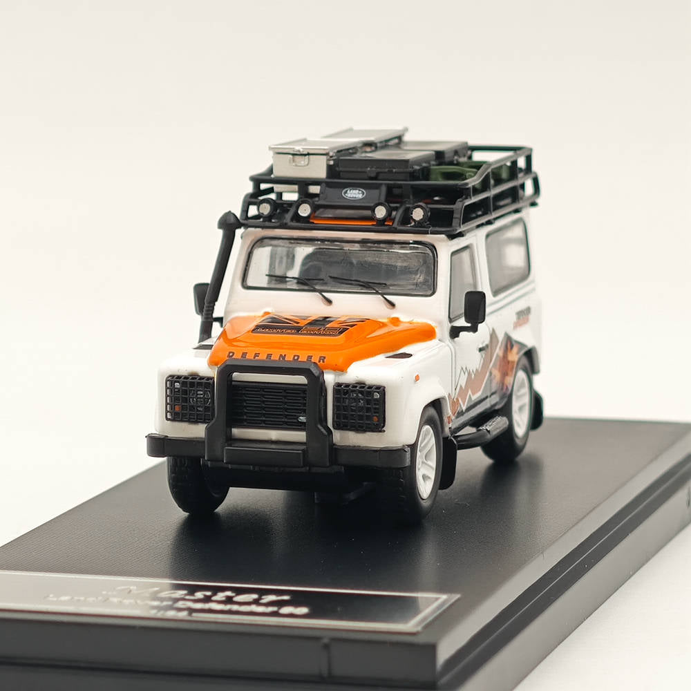 Master 1:64 Land Rover Defender 90 Camel Cup Jouets moulés sous pression Modèles de voitures Véhicules miniatures Hobby Cadeaux de collection 