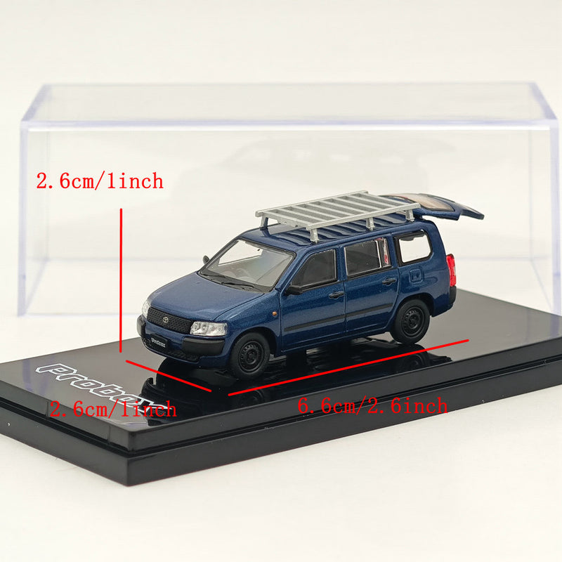 1/64 Hobby Japan Toyota PROBOX Customized ver. with ROOF CARRIER Blue HJ642062BL