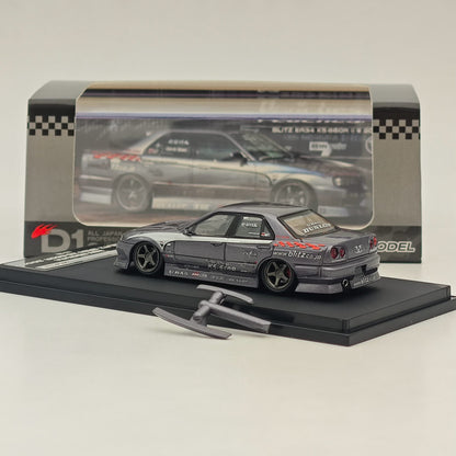 MORTAL 1:64 NISSAN BLITZ D1 SKYLINE ER34 URAS K5-660R MJ STYLE Drift Car Edition Miniature Diecast Toys Modèles de voitures Hobby Collection Cadeaux 