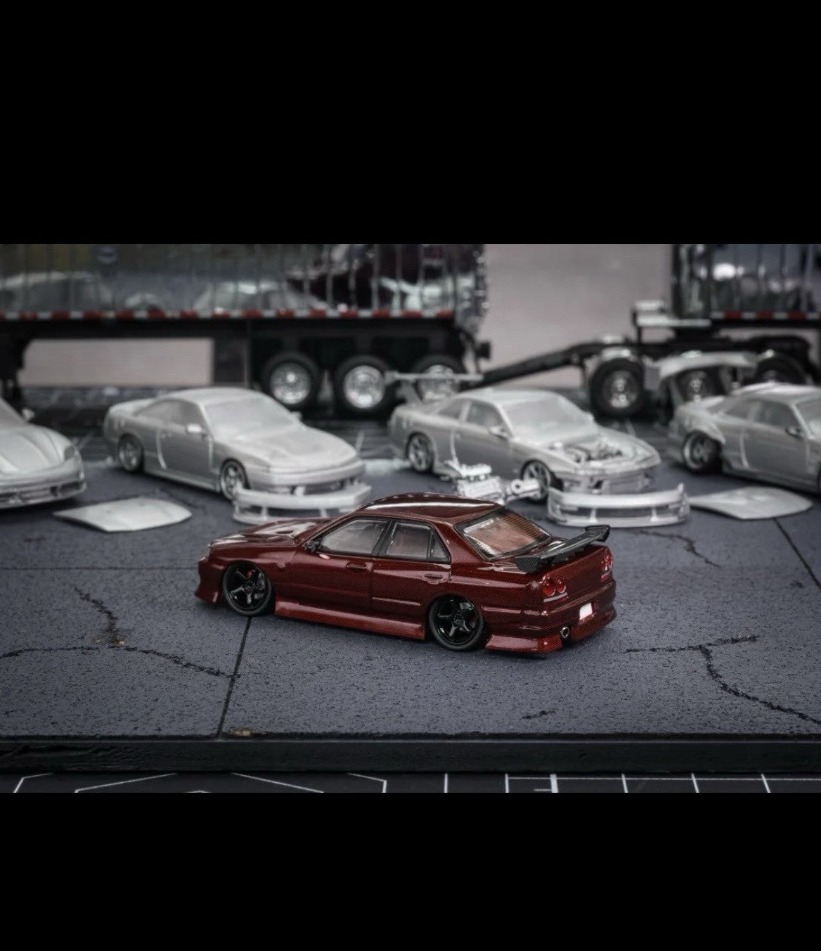Mortal 1:64 Skyline ER34 Car Model 2026 Suzhou GT Show Exclusive Limited Edition Purple