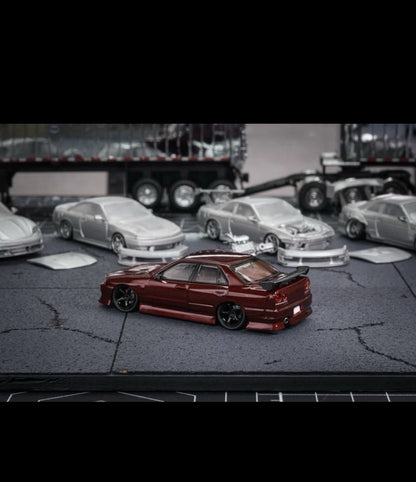 Mortal 1:64 Skyline ER34 Car Model 2026 Suzhou GT Show Exclusive Limited Edition Purple