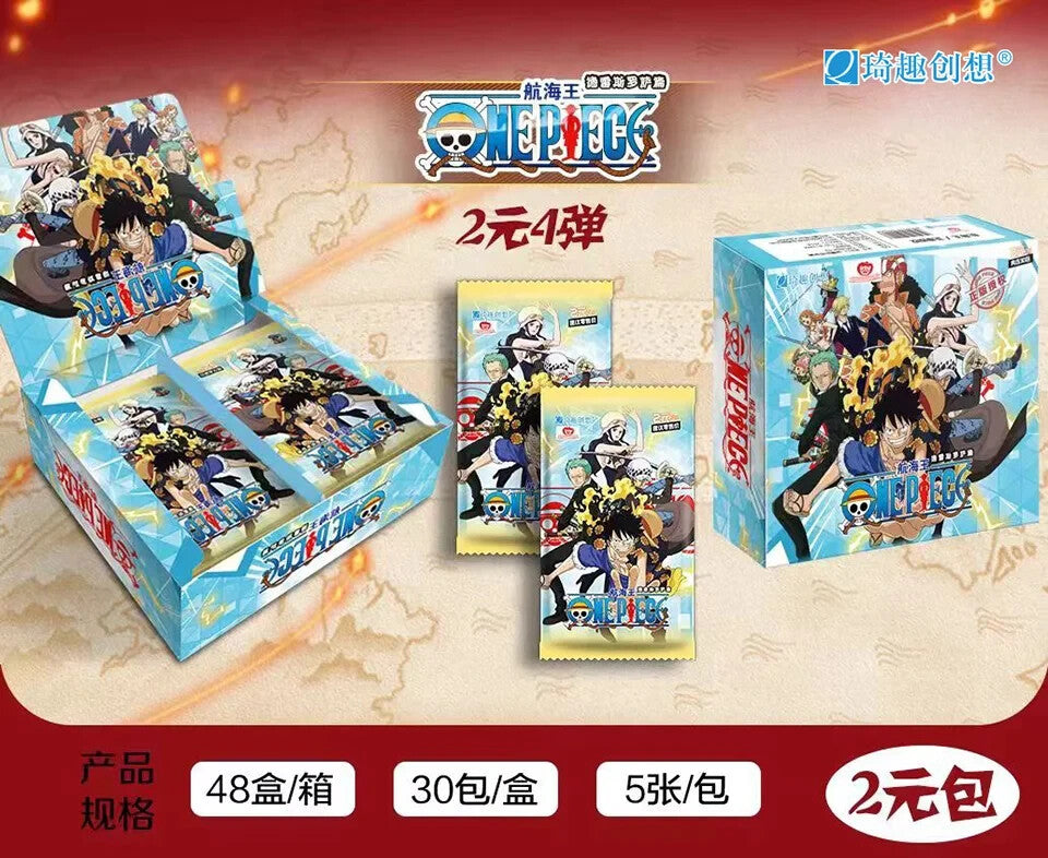 2024 Toei One Piece Trading Card 30 Pack Deluxe Booster Box Anime TCG OP-AB02