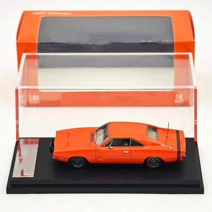 1:64 Mini Forge 1969 Charger R/T Red Diecast Metal Car Limited Collection