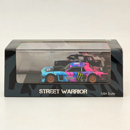 Street Weapon SW 1/64 Ford Mustang 1965 Hoonicorn RTR Los Angeles Monster Diecast Toys Car Models Collection Gifts In Stock - US