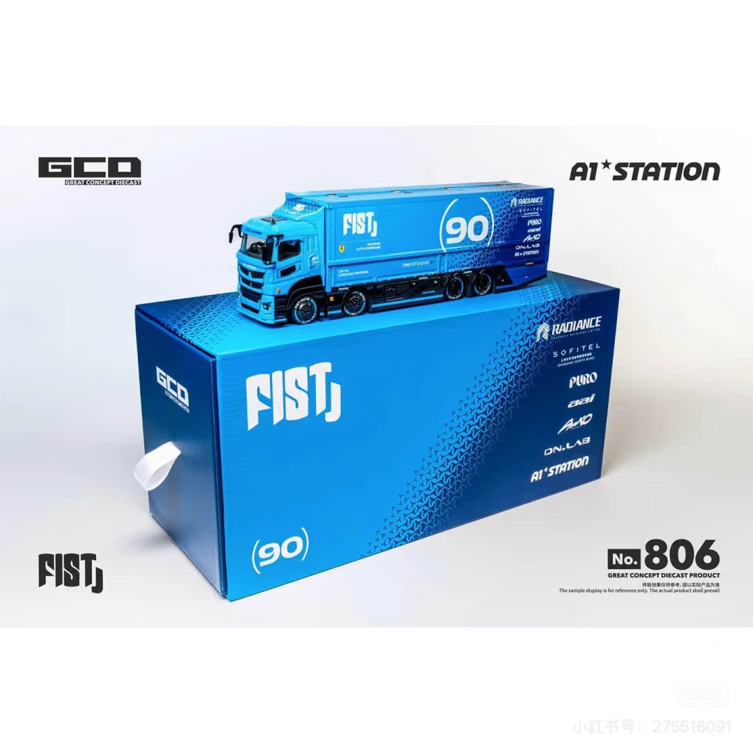 1:64 GCD FIST Fuso Container LBWK & Hino 300 Landing Edition Trailer Diecast Model Car