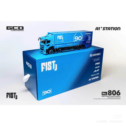 1:64 GCD FIST Fuso Container LBWK & Hino 300 Landing Edition Trailer Diecast Model Car