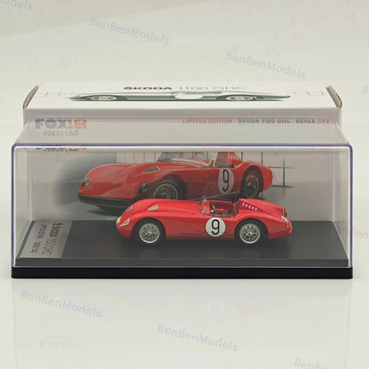 1:43 FOX18 Škoda 1100 OHC Winner #9 1958 Red Limited Edition Collection