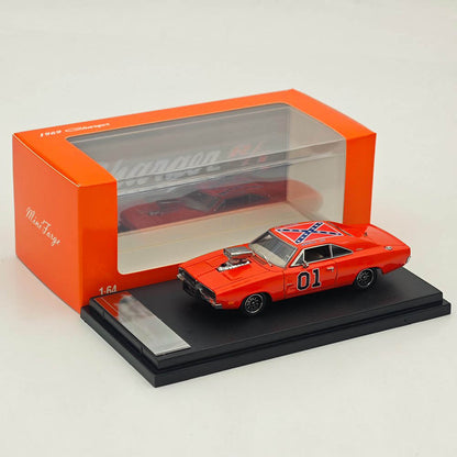 Mini Forge 1:64 1969 Charger RT style General Lee / with 1600 HP Twin-Turbo LS Diecast Motor Limited Edition Diecast Model Car