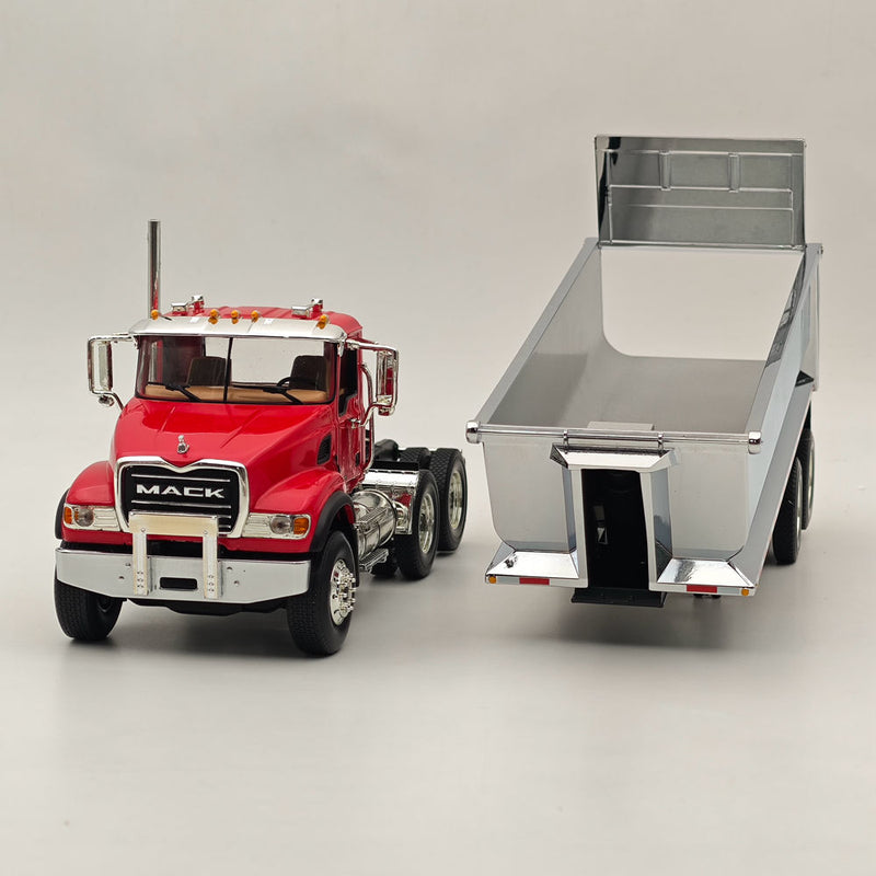 FIRST GEAR 1/34 MACK GRANITE & ROUND END DUMP TRAILER 10-4181 DIECAST Model Truck Collection