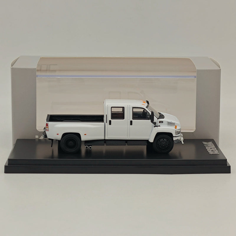 1/64 GOC Chevrolet Kodiac & GMC Topkick C4500 Pickup White Diecast Models Car