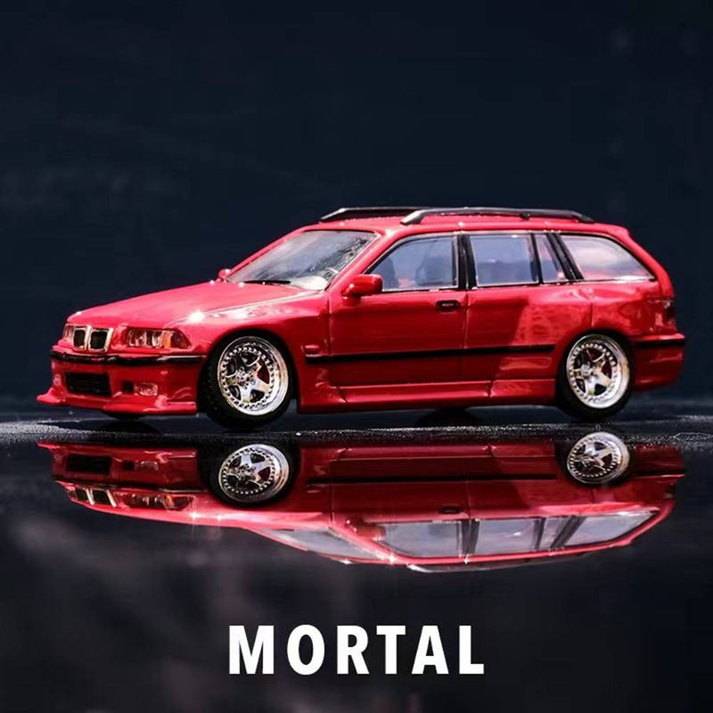 Mortal 1:64 BMW E36 3-Series Four Door Dtation Wagon Diecast Toys Car Models Hobby Collection Gifts Limited Edition