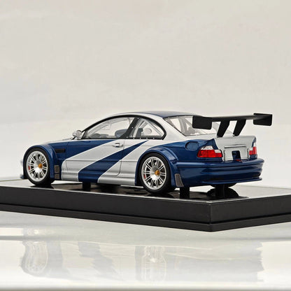 Prévente SW 1:18 M3 GTR E46 Need For Speed Édition Limitée Maquette de Voiture en Résine Cadeaux de Collection