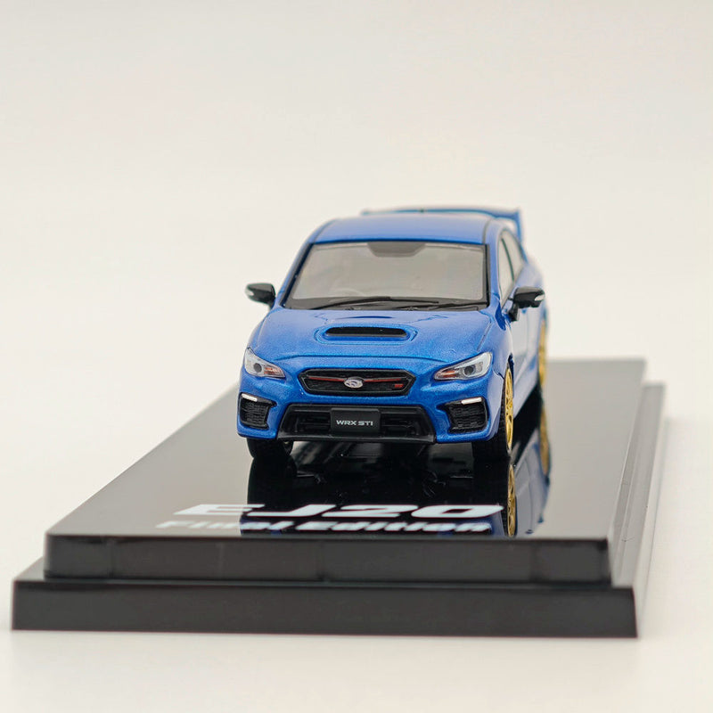 1/64 Hobby Japan Subaru WRX STI EJ20 Final Edition With Engine Blue Diecast Car Limited Collection Auto Toys Gift