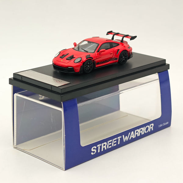 1:64 SW Porsche 992 GT3 RS Racing Sports Red Diecast Models Car Collection