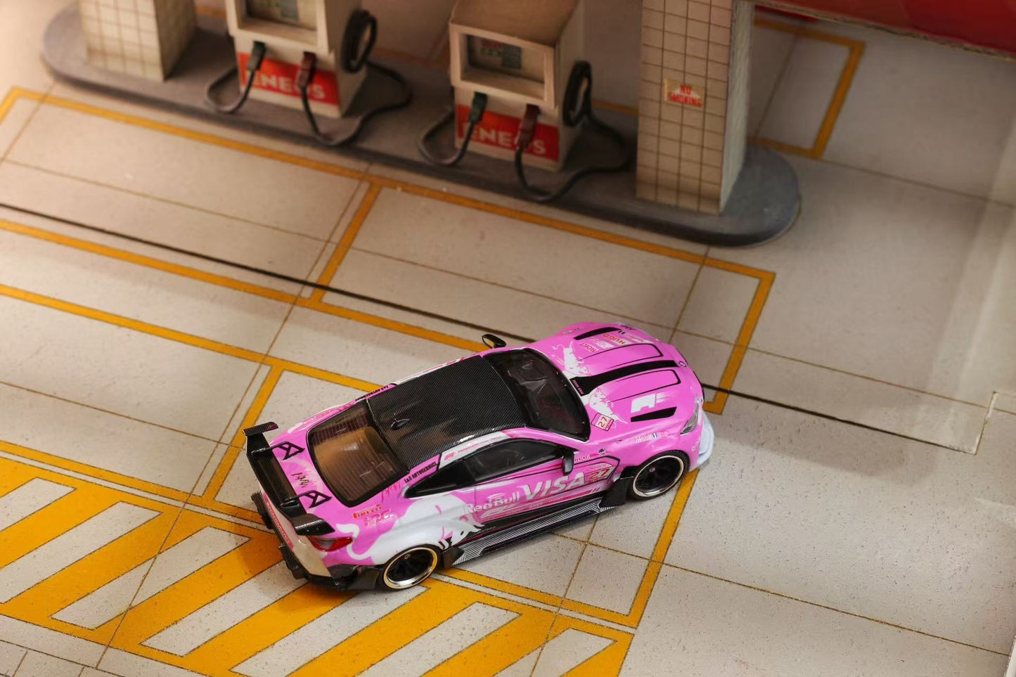 SW 1:64 G82 M4 Pink Bull Widebody Sports Diecast Model Car Limited Edition