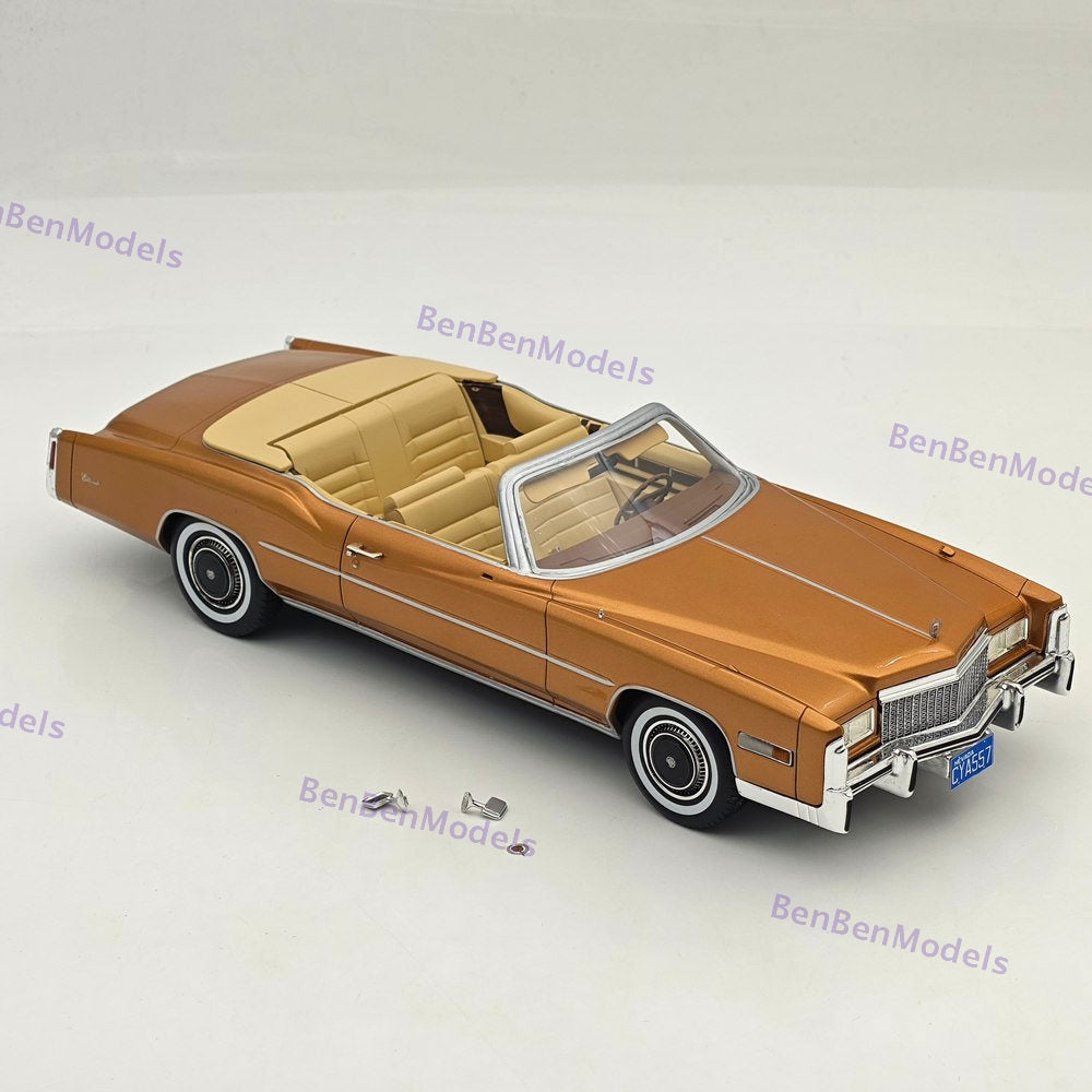 1/18 Bos Eldorado Convertible 1976 Metallic Bronze Resin Model Car