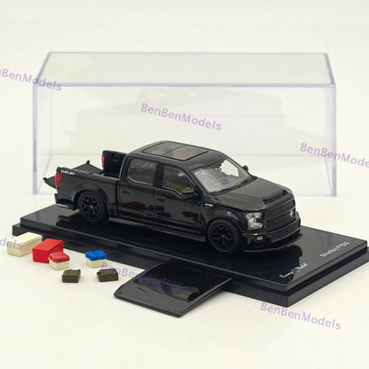 1/64 Funny SHELBY F-150 Shelby Super Snake Pickup Black Alloy Car Model