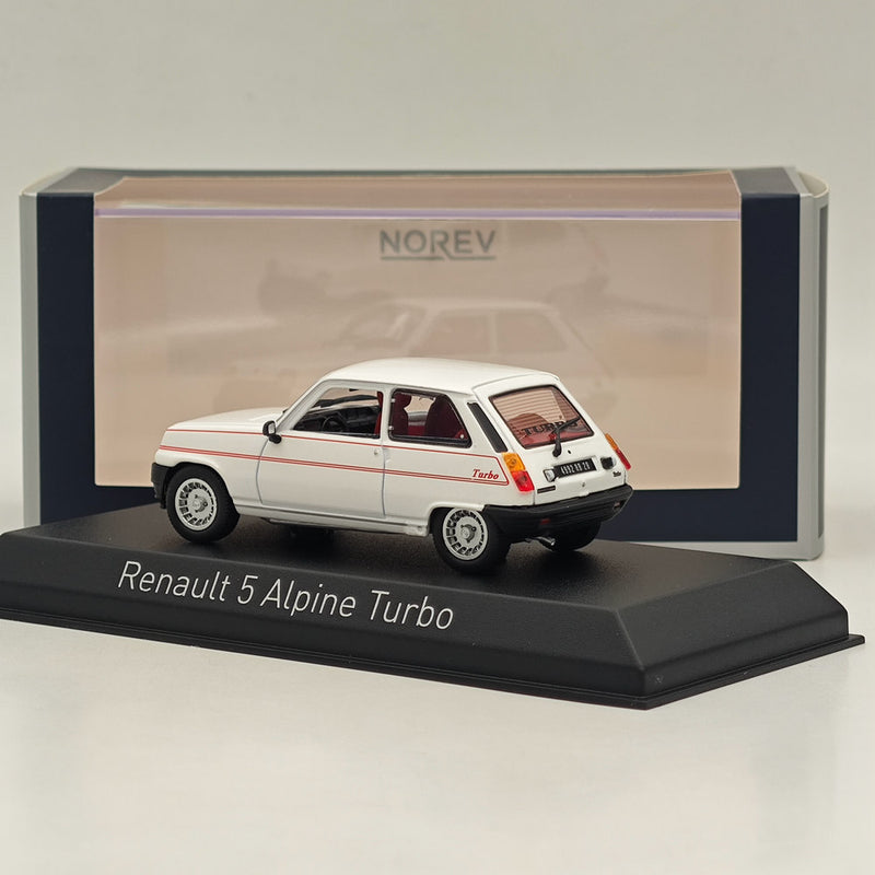 1/43 Norev Renault 5 Alpine Turbo 1983 Diecast Model Cars Collection White