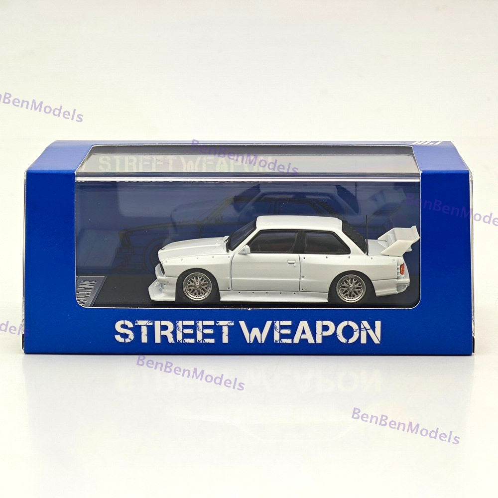 1:64 SW BMW M3 E30 LTO Coupe Widebody Sport Model Diecast Metal Car Collection