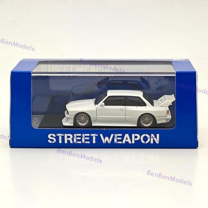 1:64 SW BMW M3 E30 LTO Coupe Widebody Sport Model Diecast Metal Car Collection