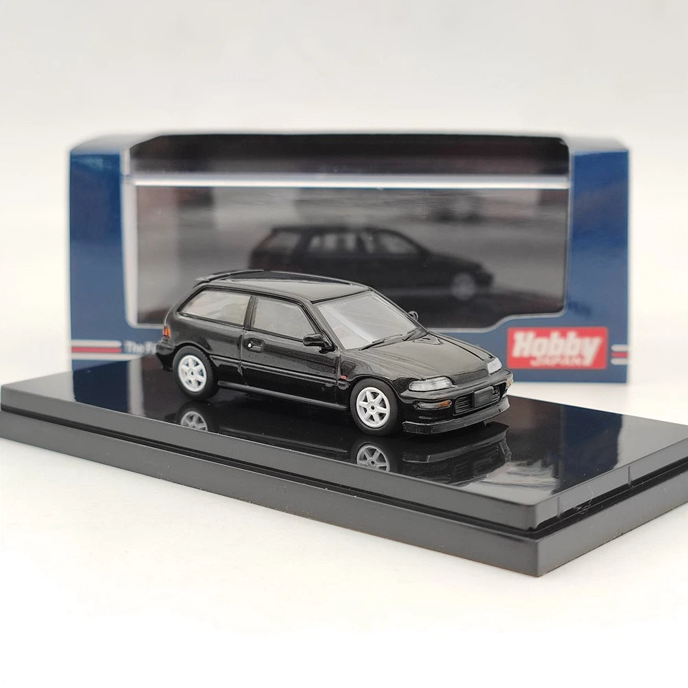 Hobby Japan 1:64 EF9 SiR Ⅱ Customized Version Black HJ641031CBK Diecast Model Toys Car Collection Gifts