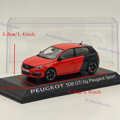 1/43 Norev 308 GTi SPORT VERSIO Diecast Models Car Limited Red/BLACK