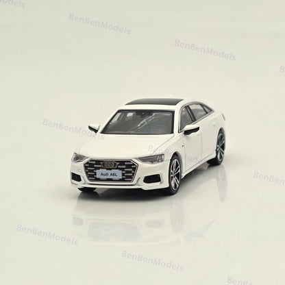 1/64 VAV Audi A6L Diecast Toys Car Models Collection Gifts Silver/Black/White
