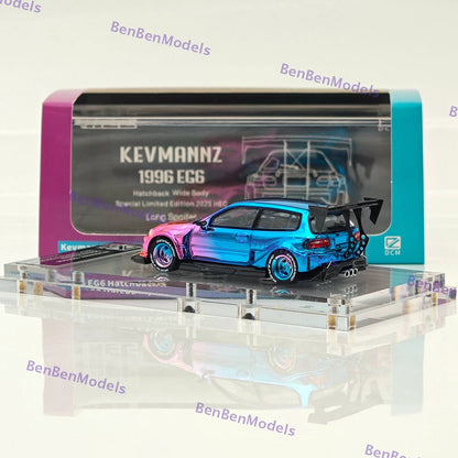 1:64 DCM Civic EG6 Kevmannz Wide Body Diecast Metal Car Limited Collection Gifts