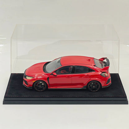 1:18 Dustproof Acrylic Display Case Flocked Base For Diecast Car Collectibles Storage