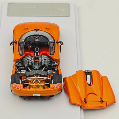Rhino Model RM 1:64 CC850 Orange Super Racing Sports Model Diecast Metal Car