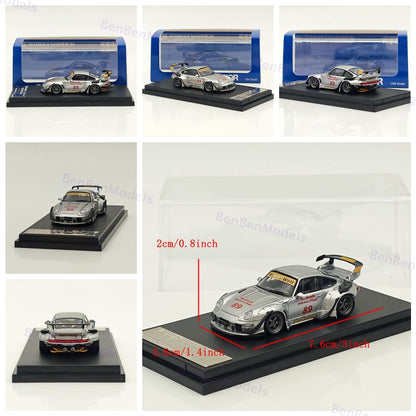 1/64 SW Porsche RWB 993 #89 RAUH-Welt Wide Body Modification Diecast Model Car