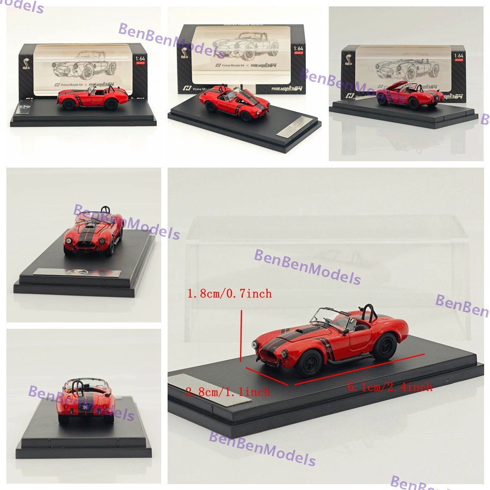 1/64 Fine Works SHELBY COBRA 427S/C Hone Model 64x Open Top Edition Diecast