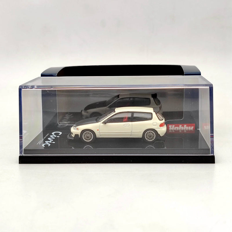 Hobby Japan 1:64 Honda Civic (EG6) JDM STYLE WHITE WITH MESH WHEEL HJ641017FW