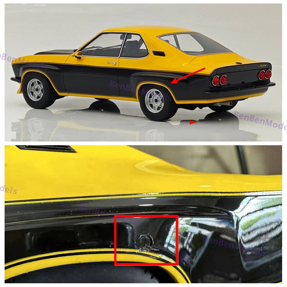 1:18 BOS Opel Manta TE2800 1975 Yellow/Black BOS068 Resin Car Limited Rare Used