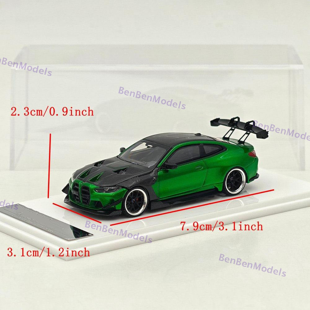SW 1/64 M4 G82 GTR Flossmann Full Widebody Kit Diecast Model Car Limited Edition