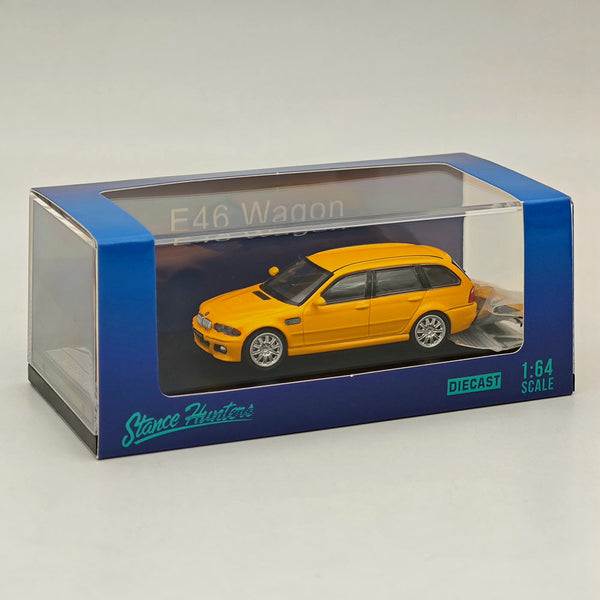 1:64 Stance Hunters E46 Wagon Diecast Model Car Limited Collection Yellow