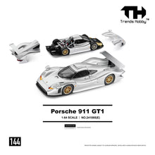 TH 1:64 Scale 911 GT1 1988 Le Mans Racing Simulation Alloy Open Cover Diecast Car Model Collection Gifts