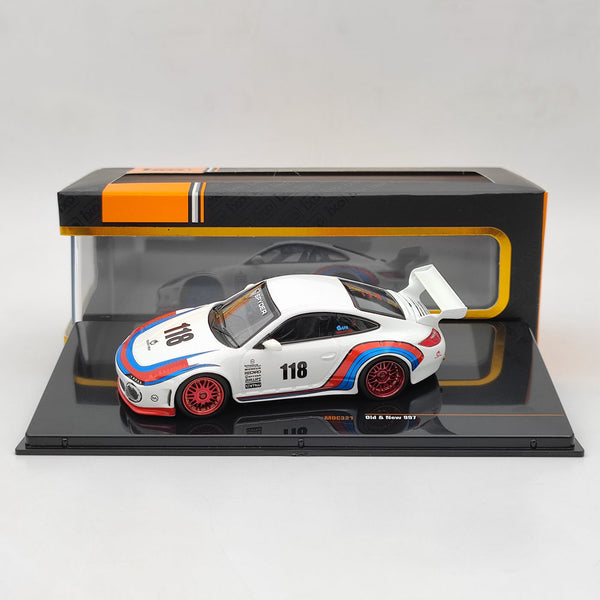 1/43 IXO PORSCHE 911 Spyder #118 OLD AND NEW 997 White MOC321 Diecast Models Car Toys Gift